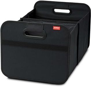 achilles Trunk-Box Foldable-Basket Trunk-Organizer Car-Bag Shopping-Grocery-Basket Storage-Box Black 50 x 32 x 27 cm