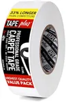 Professional Rug Tape - 2 Inch by 40 Yards (120 Feet! - 2X More!) - Double Sided Non-Slip Carpet Tape - Premium White Finish - Perfect Gripper for Holding Indoor Rugs in Place