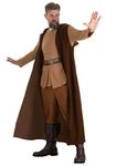 STAR WARS Adult Jedi Obi-Wan Kenobi Costume, Mens Halloween Costume - Officially Licensed X-Large