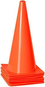 [7 Pack] Traffic Safety Cones, 15 Inch Orange Parking Cones Training Cones, Plastic Cones for Indoor/Outdoor Activity & Festive Events