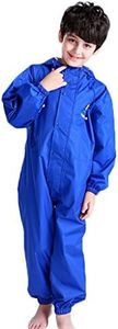 JiAmy Kids Baby One Piece Rain Suit Waterproof Coverall with Hood Jumpsuit 10-12 Years