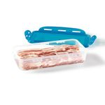 Starfrit LocknLock Plastic Bacon Container - 54oz/1.6L - Airtight & Leakproof - 4-Sided Locking Lid