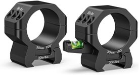 CVLIFE 30mm Medium Profile Scope Rings - Precision Scope Mount with Integrated Level Bubble for Picatinny and More Rails - 2 Pieces