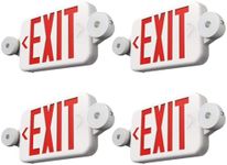 FREELICHT 4 Pack Red Exit Sign with