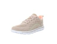 Propét Women's TravelActiv Axial Sneaker, Taupe/Peach, 6.5 UK