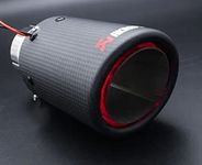 CLOUDSALE ; Your Store. Your Place New Matt Carbon Fiber Exhaust Pipe Tips Muffler with LED Lights Universal fitment (Red)