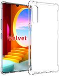 USTIYA Case for LG Velvet Clear TPU