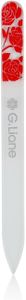 G.Liane Glass Nail File with Case – Crystal Manicure Set, Rose Red
