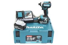 Makita DTD153RTJ 18 V Li-ion LXT Brushless Impact Driver Complete with 2 x 5.0 Ah Li-ion Batteries and Charger in a Makpac Case