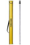 Firecore Levelling Staff, Telescopic Levelling Staff 3m, Aluminum Measuring Rods for Cross Line Lasers and Rotary Lasers, Measuring Rule with Nylon Carrying Bag, 3m Length in 3 Sections, mm/dm Scale