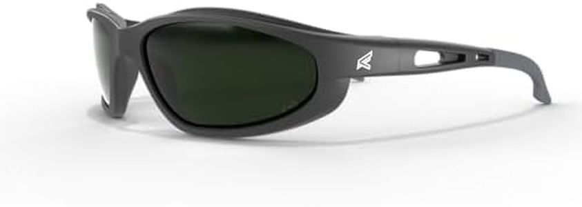 Edge SW11-IR5 Dakura Wrap-Around Safety Glasses, Anti-Scratch, Non-Slip, UV 400, Military Grade, ANSI/ISEA & MCEPS Compliant, 5.04" Wide, Black Frame / IR5 Medium Welding Lens