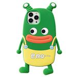 YAKVOOK Kawaii Phone Cases Apply to iPhone Xs Max,Cute Cartoon Frog Overalls Phone Case Unique Fun Cover Case 3D iPhone Xs Max Case Soft Silicone Shockproof Cover for Women Girls