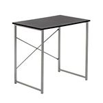 Harbour Housewares Computer Laptop Notebook Wooden Desk Table PC Office Workstation - Black