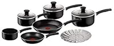 Tefal Delight Cookware Set - Black, 7 Pieces