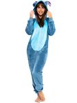 Disney Womens Onesie Lilo & Stitch Blue Medium