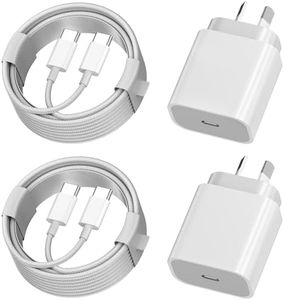 HEYMIX iPhone 15 Fast Charger, 2-PC 20W USB C Adapter with USB-C to USBC Cable, MFI iPhone USB C Charger with Cord, iPhone 15 Pro Adapter with Cable Compatible with iPhone 15 Pro Max, iPad, Airpords