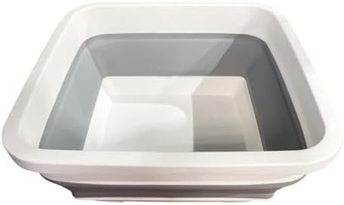 Southern Homewares Collapsible Tub, Space-Saving, Lightweight, Compact & Durable, Foldable Tub, Perfect for Home and Travel