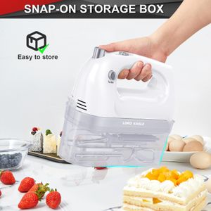 Lord Eagle Hand Mixer 400W – White Electric Kitchen Mixer