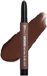 IT Cosmetics Superhero No-Tug Waterproof Eyeshadow Stick, Fearless Umber - Rich Matte Brown - Longwear, Blendable Cream Eyeshadow with Built-In Primer - Suitable for Sensitive Eyes - 0.05 oz