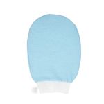 SellBotic Exfoliating bath Glove For Dead Skin Body | Scrub Glove For Dead Skin Black| Gentle on the Skin | Improves circulation stimulates | Unisex | Easy to Use| (sky blue)