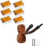Dulphee [6 Pack] Rosin, Violin Rosin Cello Viola Rosin for Violin Bow and Violin Wall Mount Violin Hanger with Bow Hook