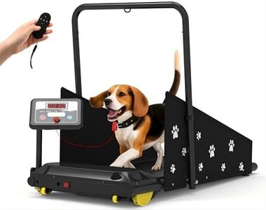 Petbobi Dog Treadmill for Small & Medium Dogs- Quiet Indoor Pet Exercise Machine with 360° Rotatable Display, Remote Control & Wheels, Heavy-Duty 265 lbs Capacity for Fitness & Weight Management
