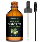 GreenIVe - 100% Pure Castor Oil - Cold Pressed - Hexane Free - Exclusively on Amazon (128 Ounce (1 Gallon))-4 Ounce