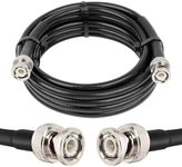 MOOKEERF BNC Male to BNC Male Coaxial Cable 50 ohm RG8X Coax Cable Ultra Low Loss BNC Jumper Cable for Antenna, RF Radio, Modem, Oscilloscope, Spectrum, Analyzer, Signal Generator (15FT)