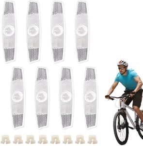 VICDUEKG 8 Pcs Bike Wheel Reflectors Bicycle Spoke Reflectors Bicycle Safety Warning Reflector Accessories for Mountain Bike Road Bike Night Riding