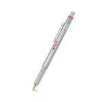 rOtring 800 Ballpoint Pen | Medium Point | Black Ink | Silver Barrel | Refillable