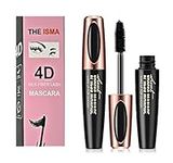 THE ISMA 4D Silk Fiber Lash Mascara Waterproof, Extra Long Lash Mascara and Thick, Long Lasting, Waterproof & Smudge-Proof Eyelashes