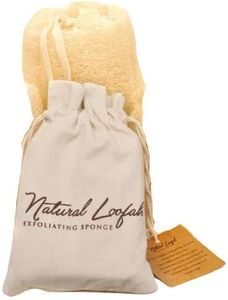 All Natural Loofah Sponge, Pack of 1 Real Egyptian Bath & Shower Exfoliating Loofa Scrubber Sponges for Face, Back & Body, Eco Friendly, No Toxic Chemicals, 6" x 6" by Crafts of Egypt