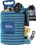 Expandable Garden Hose Pipe Water Retractable Flexible Expanding 100 ft hosepipes Heavy Duty no Kink 30m 100ft extendable hosepipe 30 metre