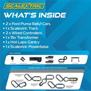 Scalextric Puma WRC Race Set – Slot Car Racing Track Kit