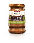 Sacla Italian Basil Pesto Sauce - Perfect with Pasta, Pizza, Garlic Bread and Tagliatelli - Made with Fresh Basil Leaves, Italian Cheeses and Pine Nuts 190g (Pack of 1)