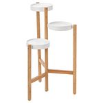 Ikea SATSUMAS Plant Stand, Bamboo, White, 78 cm (30 ¾ ")