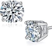 Moissanite Stud Earrings Lab Create