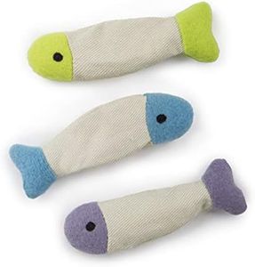 SmartyKat Fish Flop Cat Toy Catnip Crinkle Toys, 3 Toys per Package