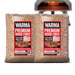 2 x 10kg Bags Eco Premium Pizza Oven Wood Pellets 100% Natural - Easy to Light - Suitable for Ooni Uuni Ninja Nero Dellonda Outdoor Garden Cooking Pellet Operated Stoves Wood Fired Grill Pizza Ovens