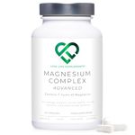 Magnesium Complex Advanced | 7 Forms of Magnesium in One - Glycinate, Orotate, Taurate, Lactate, Malate, Citrate, Sucrosomial® | 120 Capsules 30 Day Supply | Manganese and Vitamin B6 for Absorption