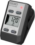 Seiko DM51SE Clip-on Digital Metronome with Clock Function- Silver