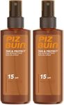 Piz Buin Tan and Protect Tan Accelerating Oil Spray SPF 15, 150 ml (Pack of 2)