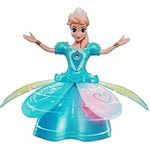 PEBBLE HUG 1x Dancing Doll for Girls, Kids, Snow Dance Doll with Flashing Light and Music, Bump & Go Doll Toy for Kids, Comfortable And Flexible Touch, 3D Lightning Effect