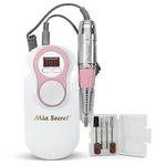 Mia Secret - 272 - PROFESSIONAL Pro-Speed Portable Rechargable Nail Drill - White & Pink NEW ITEM !