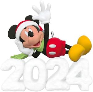 Hallmark Keepsake Christmas Ornament 2024, Disney Mickey Mouse A Year of Disney Magic 2024, Gifts for Disney Fans