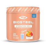 BioSteel Hydration Mix, Great Tasting Hydration with Zero Sugar, and No Artificial Flavours or Preservatives, Peach Mango Flavour, 20 Servings per Tub