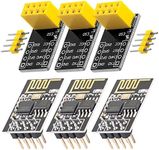 AZDelivery 3 x ESP8266-01S Serial Wireless WLAN WiFi Transceiver Module with ESP-01 Breakout Breadboard Adapter compatible with Arduino Including E-Book!
