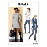 Butterick Patterns 6388 ZZ,Misses Vest,Top,Dress and Pants,Sizes LRG-XXL, Tissue, Multicoloured, 17 x 0.5 x 22 cm