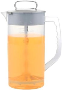 Mixing Pitcher for Drinks 2000ml Mixing Water Pitcher with Plastic Blades and Mixer Plunger Mixing Container for Drinks Powdered Milk Juice Mixing Pitcher