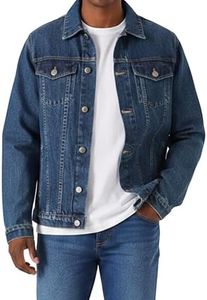 Denim Jacket Men – Regular Fit & Lightweight Trucker Style - Men's Blue Jean Jacket Casual Outerwear with Vintage Oversized Distressed Look – Perfect for Streetwear, Concerts, Travel & Everyday Wear